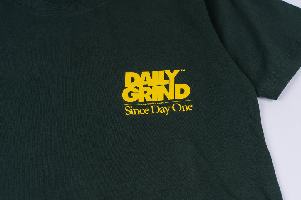 DAILY GRIND CENTRAL TSHIRT MOSS GREEN