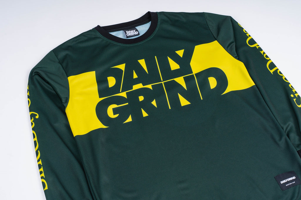 DAILY GRIND CRUCIAL JERSEY LONGSLEEVES MOSS GREEN