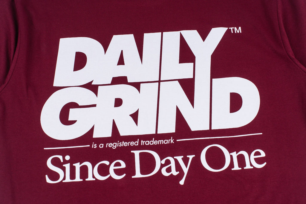 DAILY GRIND CENTRAL TSHIRT MAROON