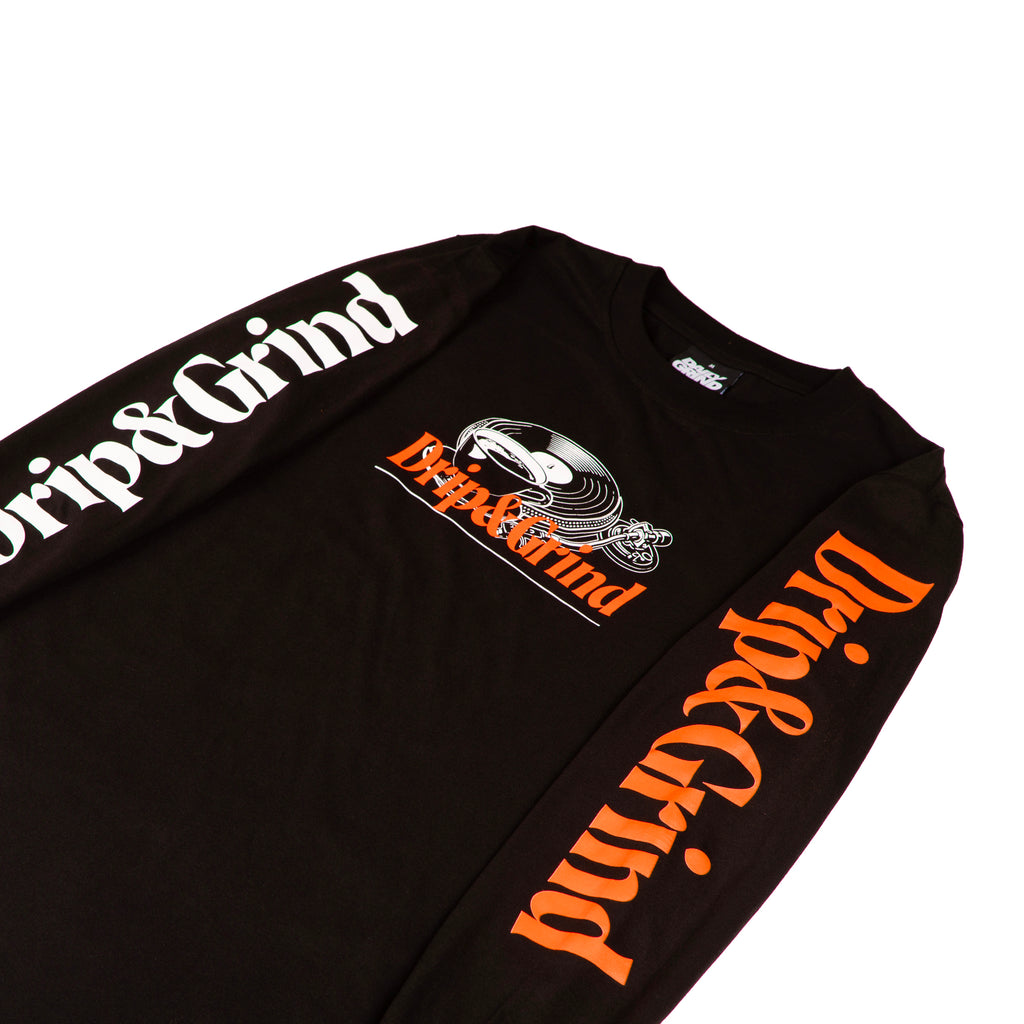 DAILY GRIND DRIP & GRIND LONGSLEEVES BLACK