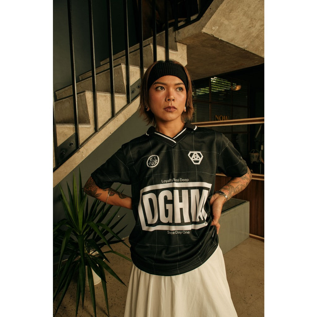 HGHMNDS X DAILYGRIND COMMITMENT JERSEY SHIRT BLACK