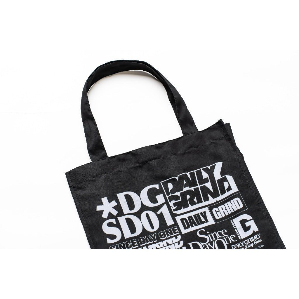 DAILY GRIND BLOCKS TOTE BAG BLACK