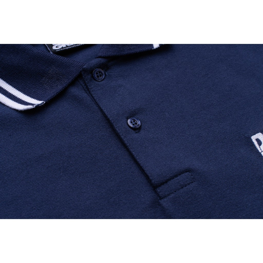 DAILY GRIND SHEAR POLO SHIRT NAVY BLUE