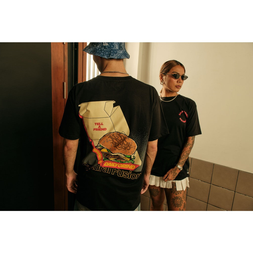 HGHMNDS X DAILYGRIND TASTE TEMPTATION TSHIRT BLACK