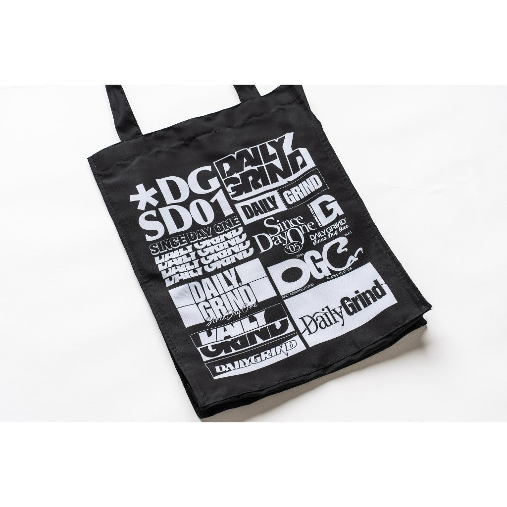 DAILY GRIND BLOCKS TOTE BAG BLACK