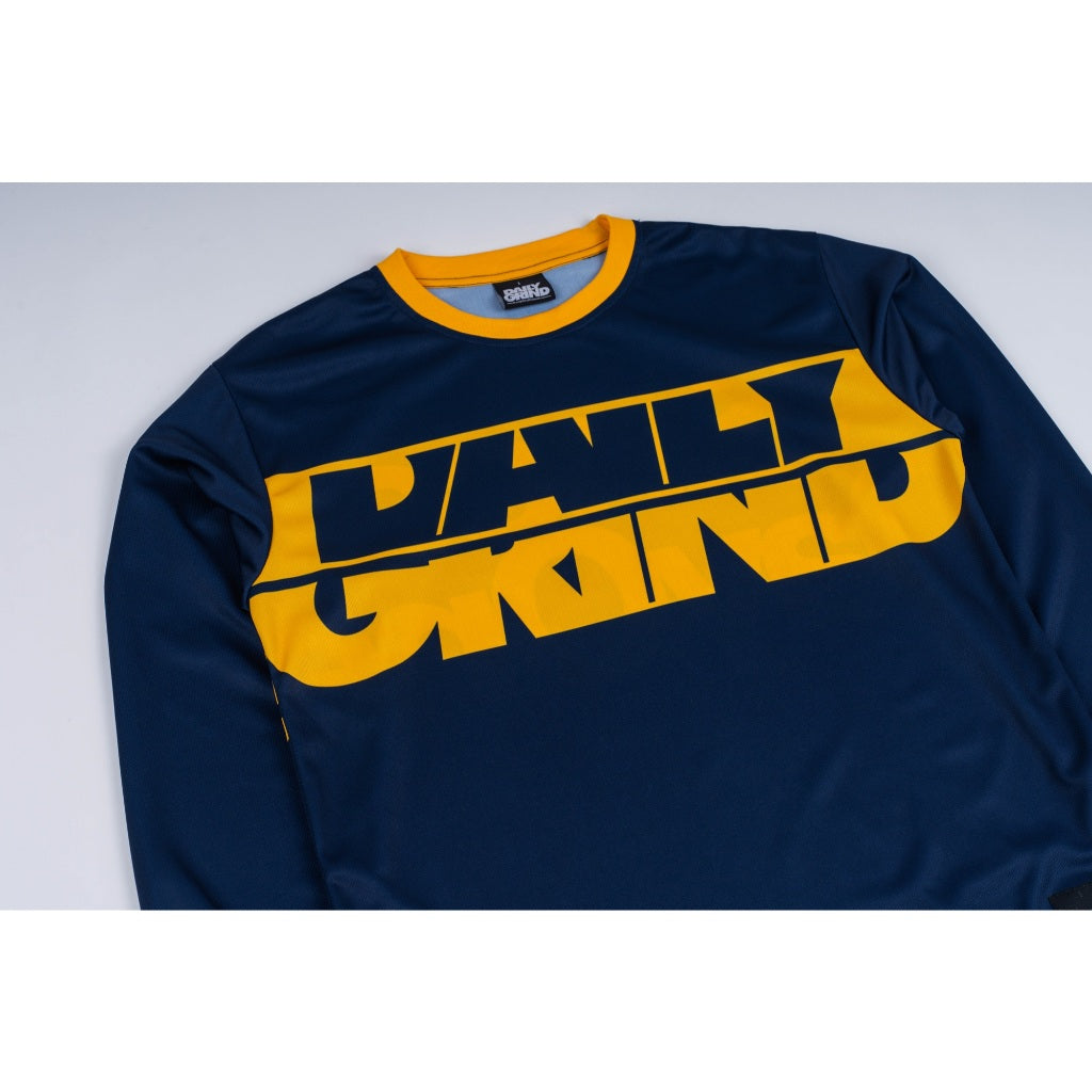 DAILY GRIND DIVIDE JERSEY LONGSLEEVES NAVY BLUE