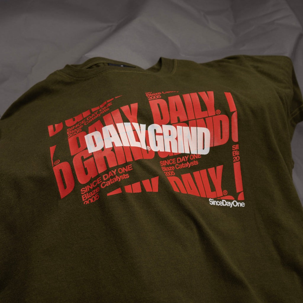DAILY GRIND OVERSPREAD WASHED TSHIRT FATIGUE