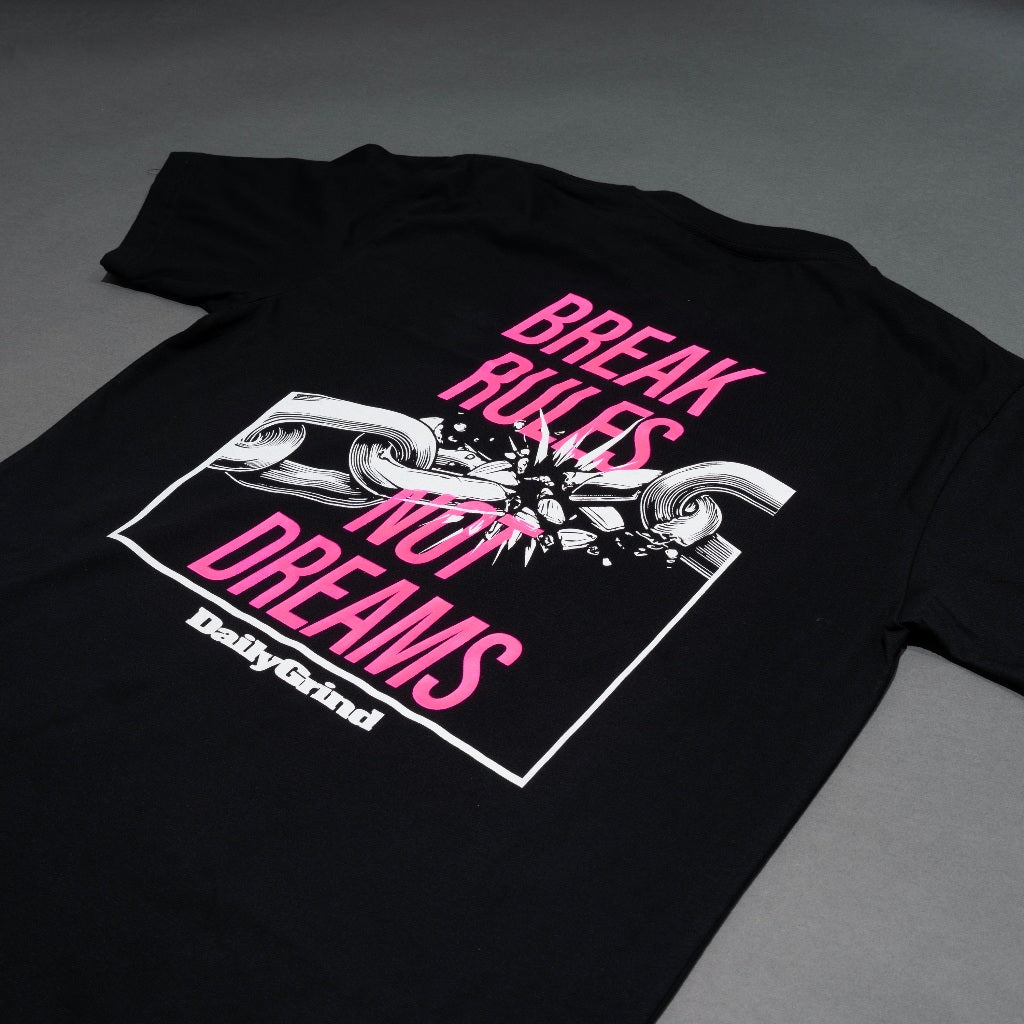 DAILY GRIND BREAK RULES TSHIRT BLACK