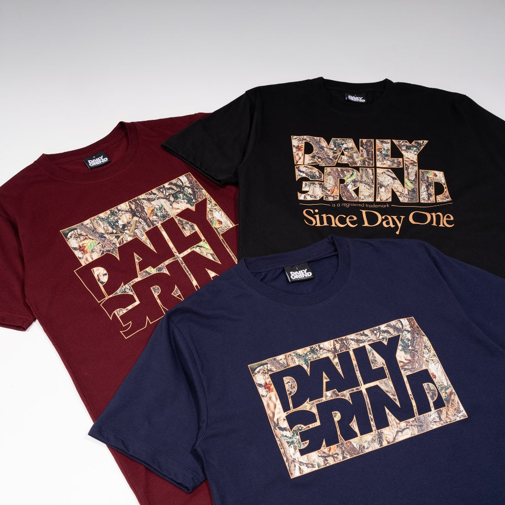 DAILY GRIND SHEAR CASE BRANCH OUT TSHIRT NAVY BLUE