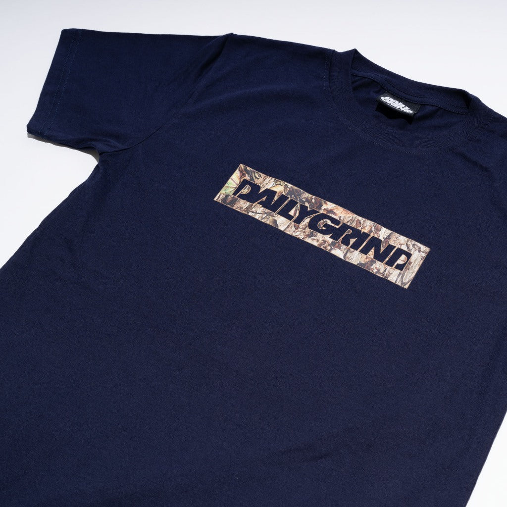 DAILY GRIND PARALLEL BRANCH OUT TSHIRT NAVY BLUE