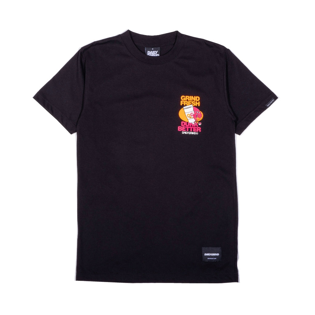 DAILY GRIND DUNK & GRIND TSHIRT BLACK