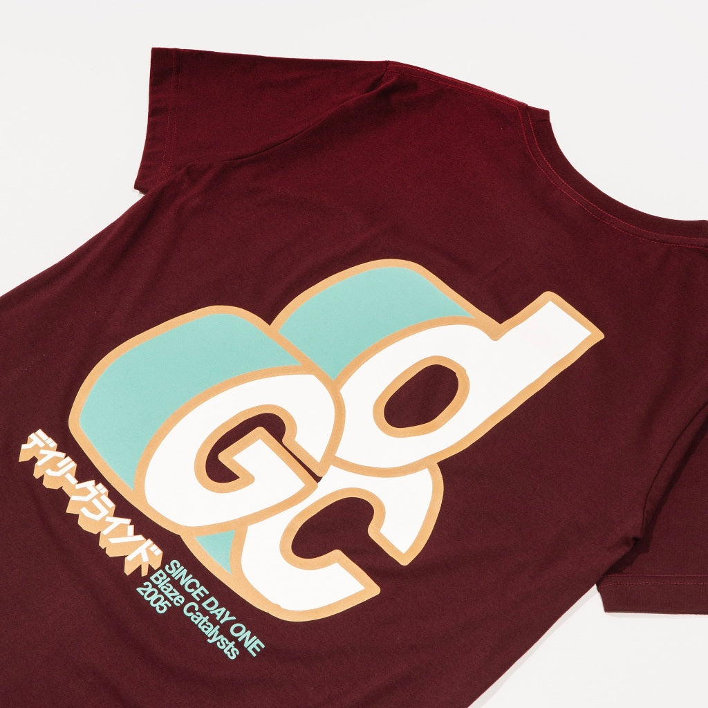 DAILY GRIND DEPTH FLOW TSHIRT MAROON