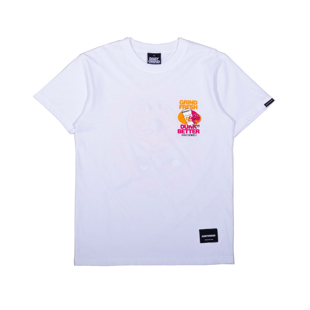 DAILY GRIND DUNK & GRIND TSHIRT WHITE