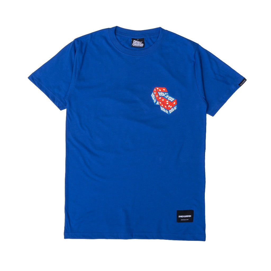 DAILY GRIND DOMINO EFFECT TSHIRT ROYAL BLUE