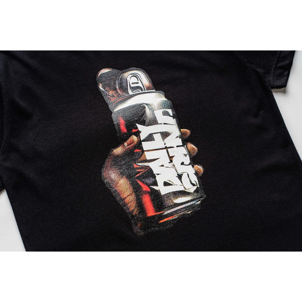 DAILY GRIND SCRUNCH TSHIRT BLACK