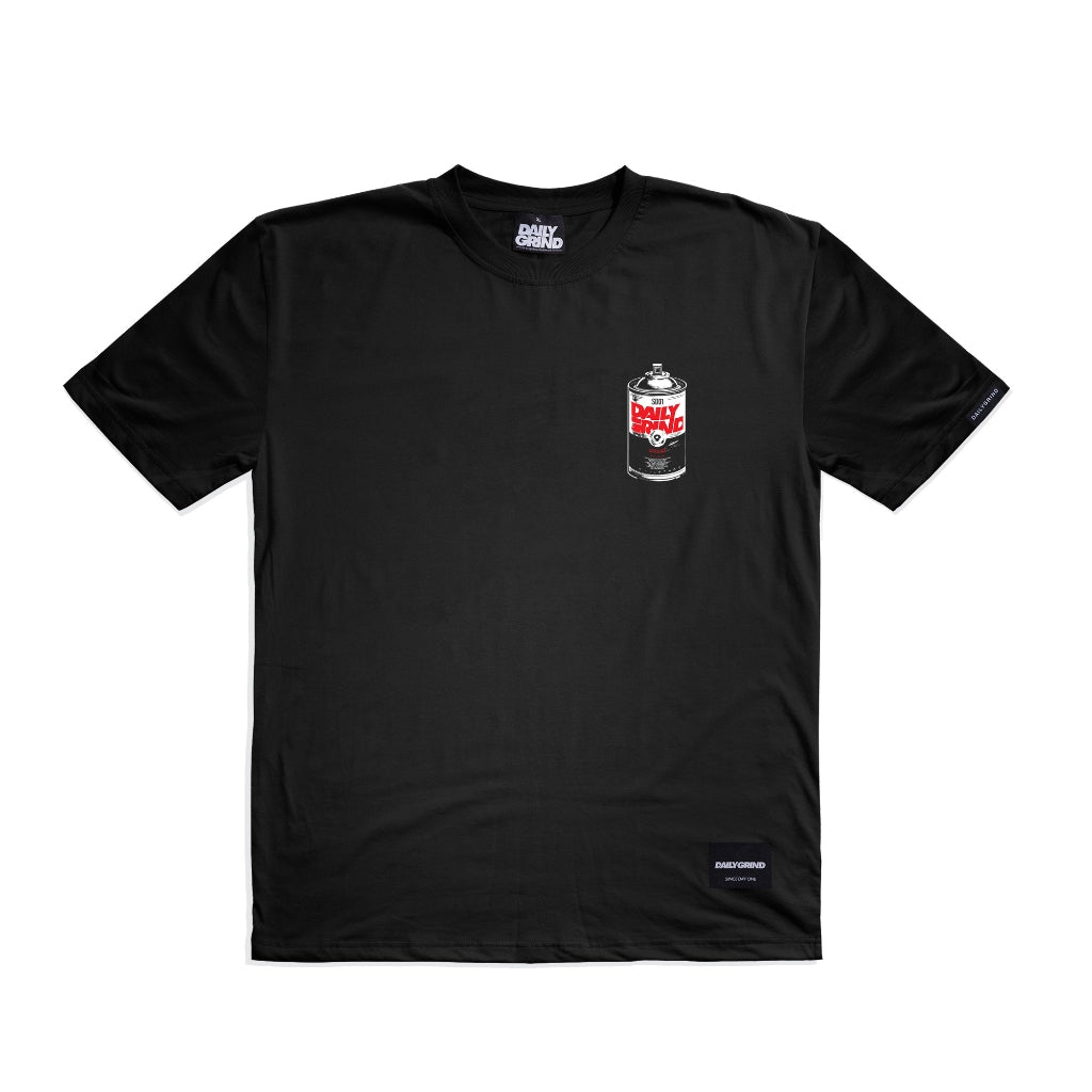 DAILY GRIND SPRAYED TSHIRT BLACK