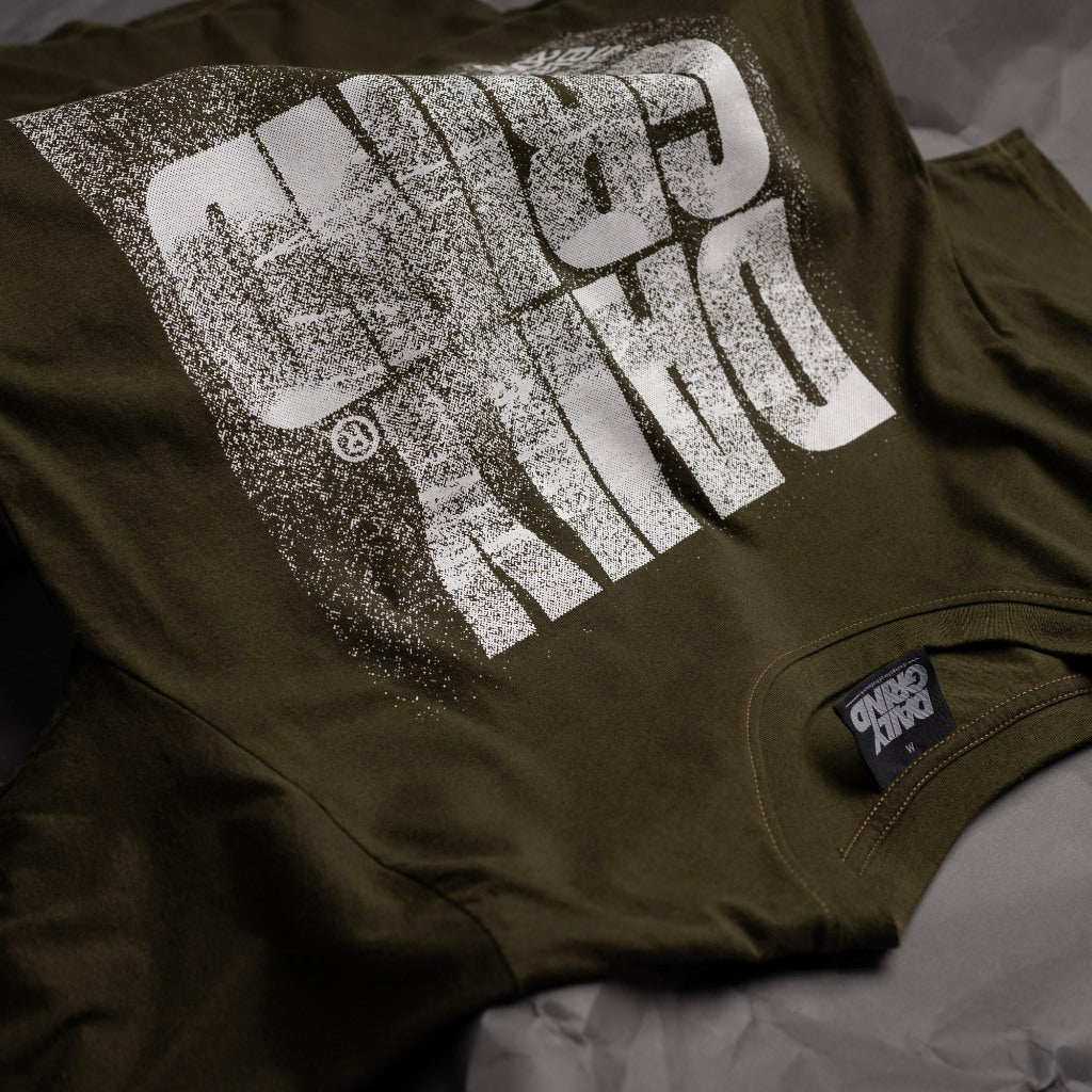 DAILY GRIND GLITCH WASHED TSHIRT FATIGUE