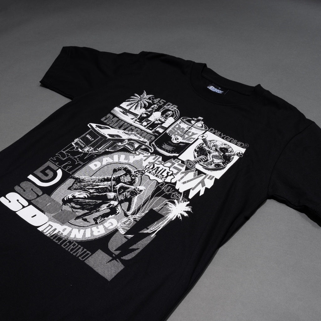 DAILY GRIND MOTLEY TSHIRT BLACK