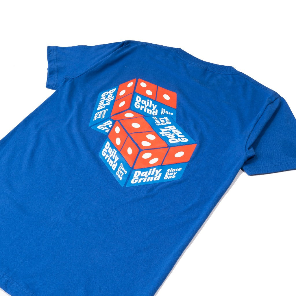 DAILY GRIND DOMINO EFFECT TSHIRT ROYAL BLUE