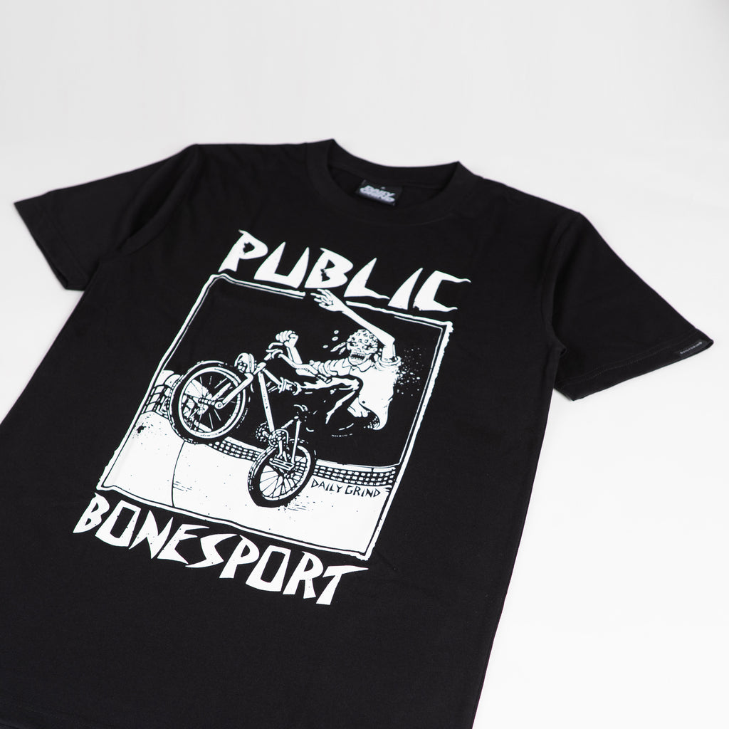 DAILY GRIND PUBLIC BONESPORT TSHIRT BLACK