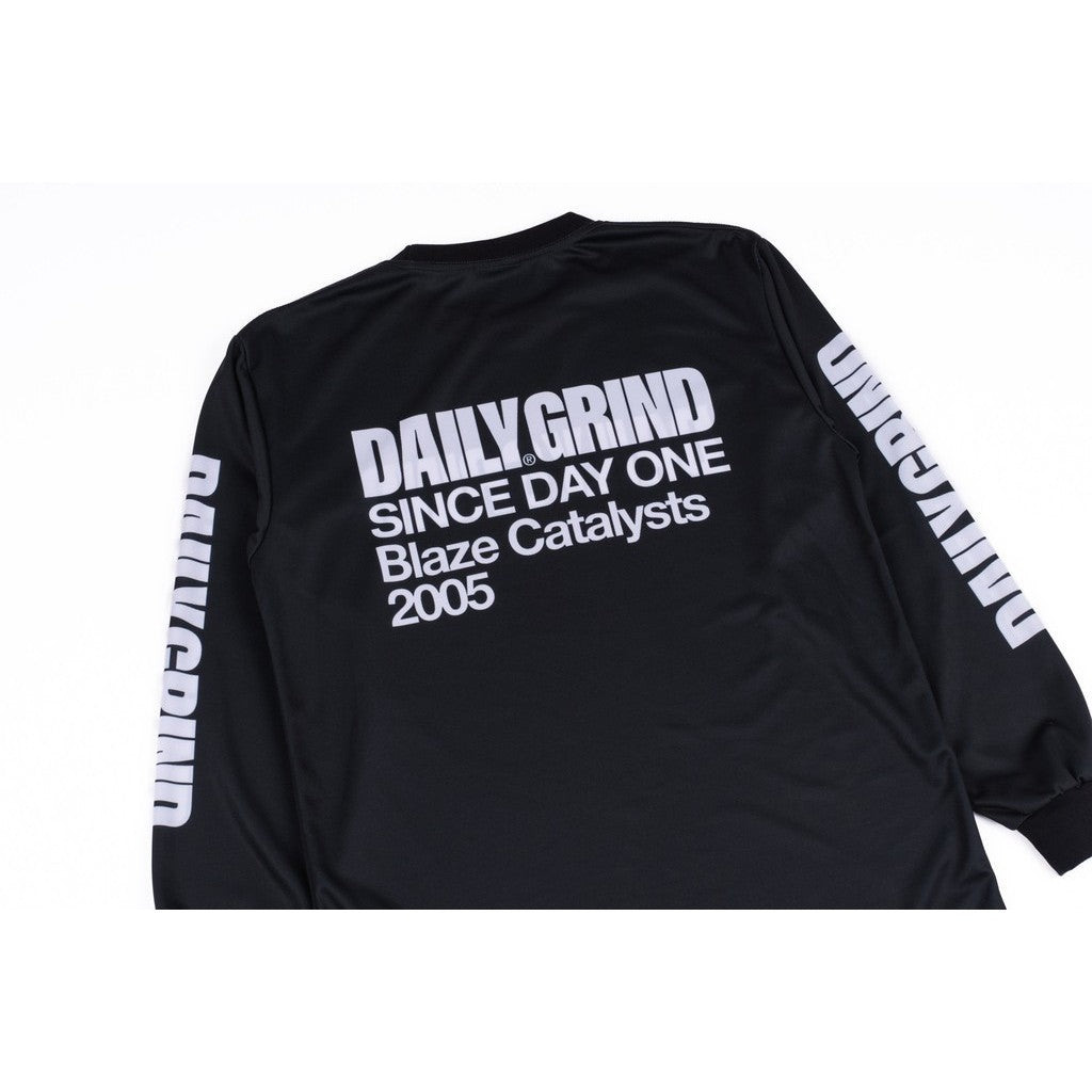 DAILY GRIND BLAZE EXTENDED JERSEY LONGSLEEVES BLACK