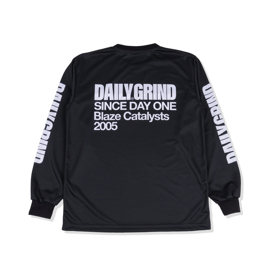 DAILY GRIND BLAZE EXTENDED JERSEY LONGSLEEVES BLACK