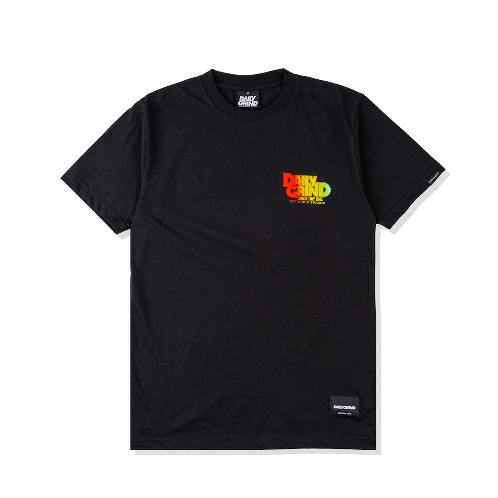 DAILY GRIND ROARING TSHIRT GRADIENT BLACK