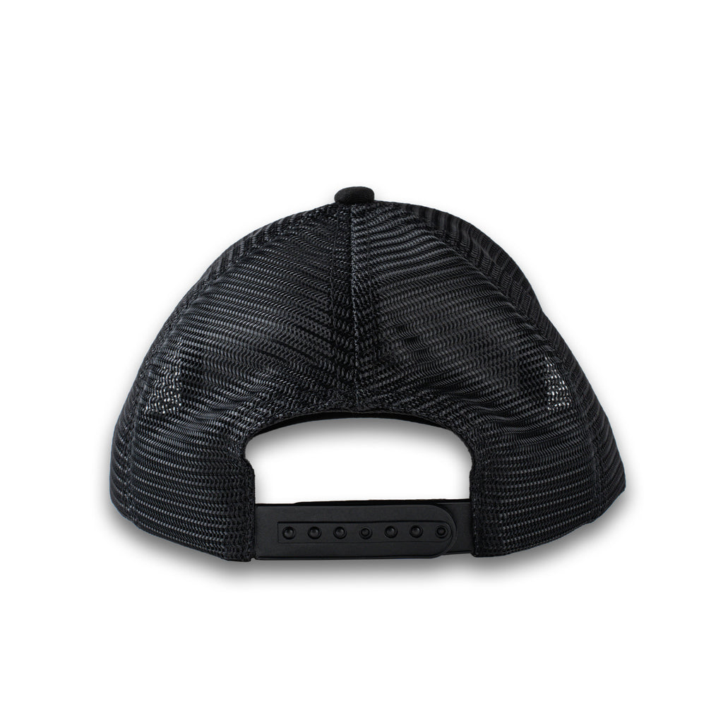 DAILY GRIND BLAZE TRUCKER CAP BLACK