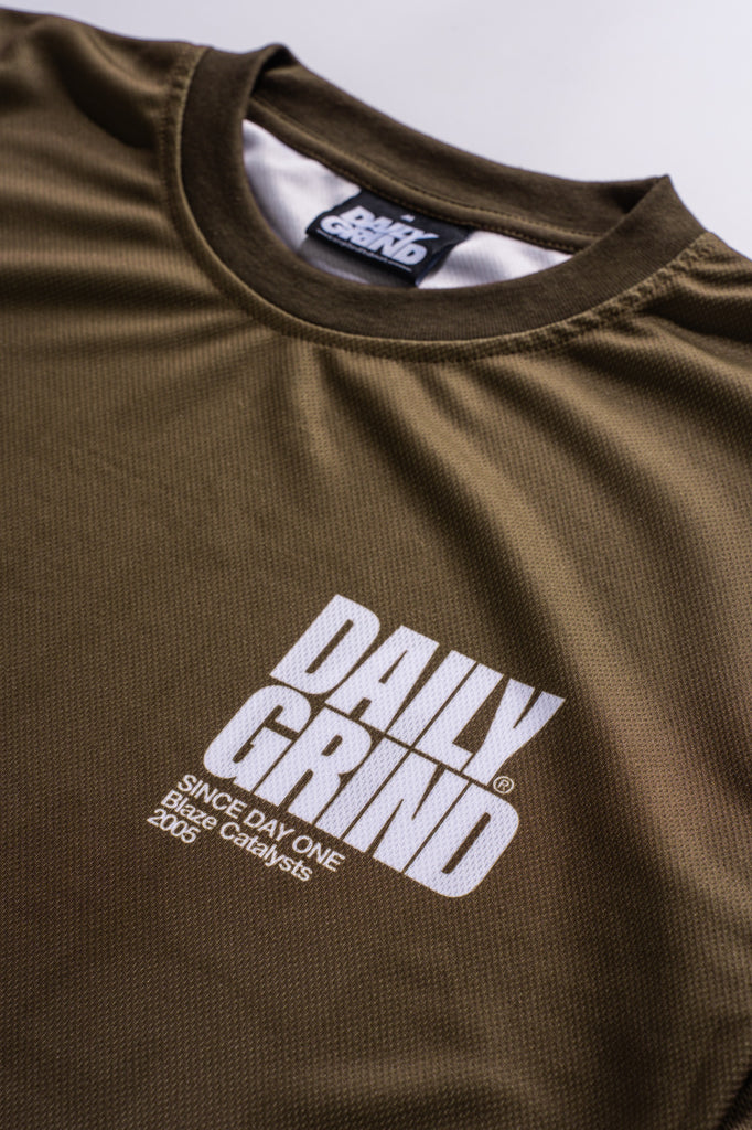 DAILY GRIND BLAZE JERSEY BROWN