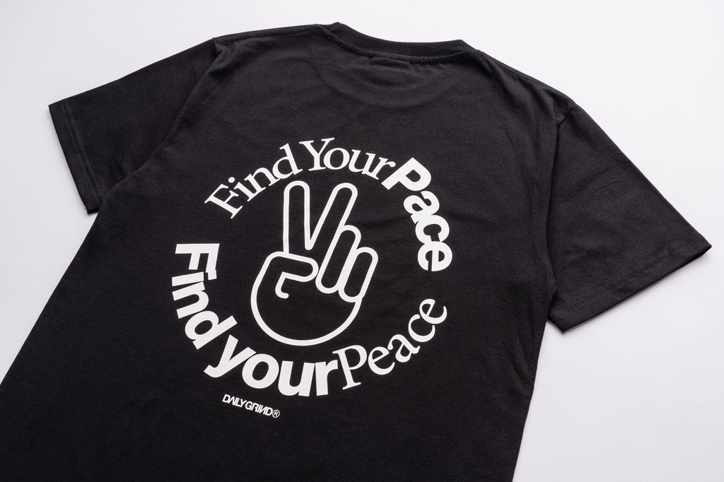 DAILY GRIND FIND YOUR PACE TSHIRT BLACK