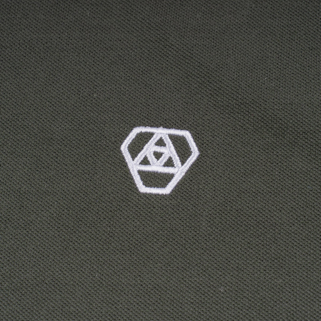 DAILY GRIND DIAMOND POLO SHIRT FATIGUE/WHITE