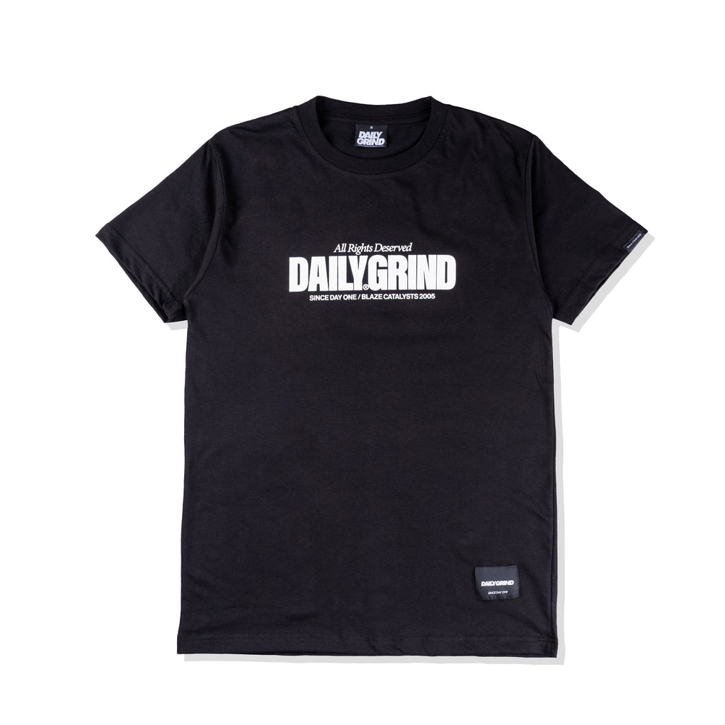 DAILY GRIND FLARE TSHIRT BLACK