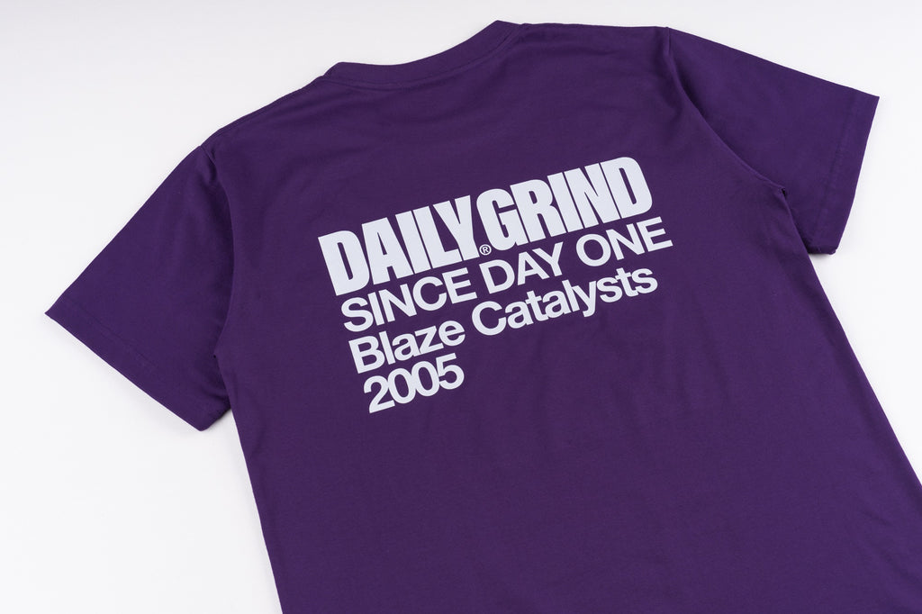 DAILY GRIND BLAZE POCKET TEE PURPLE