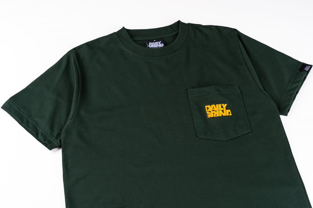 DAILY GRIND SHEAR POCKET TEE EMBRO MOSS GREEN