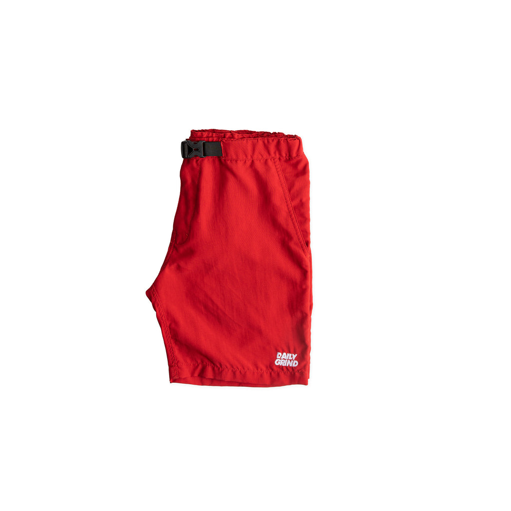 DAILY GRIND CLASP SHORTS RED