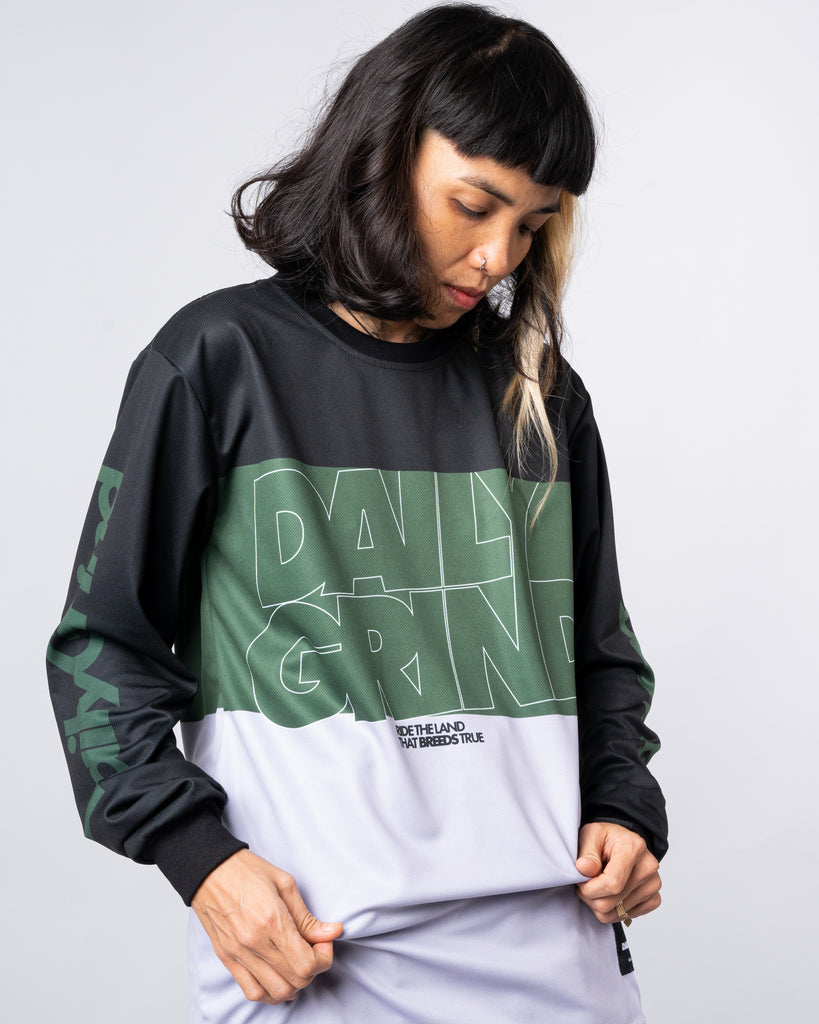 DAILY GRIND 3FOLD JERSEY LONSGLEEVES GREEN