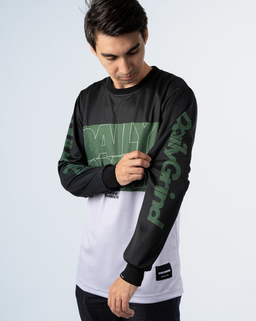 DAILY GRIND 3FOLD JERSEY LONSGLEEVES GREEN