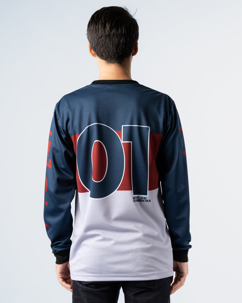 DAILY GRIND 3FOLD JERSEY LONGSLEEVES NAVY BLUE