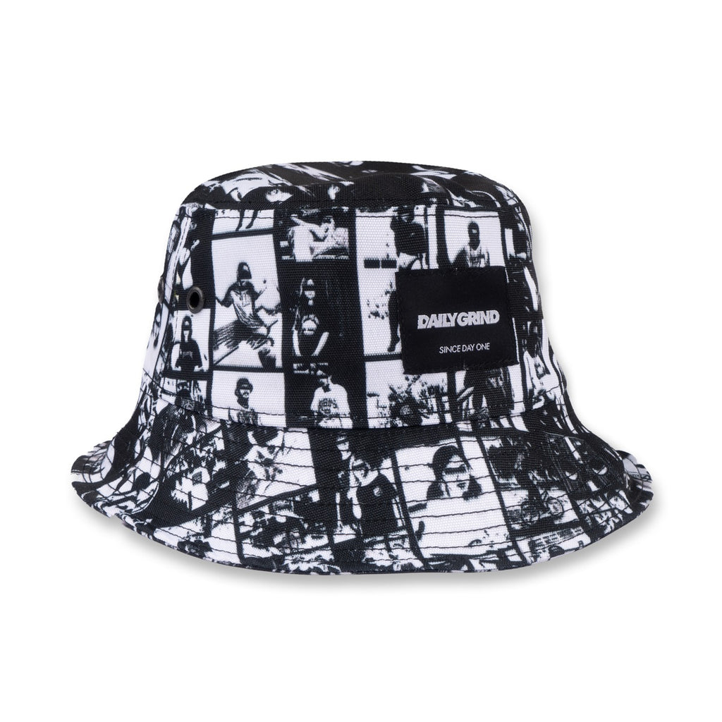 DAILY GRIND SHEET BUCKET HAT BLACK