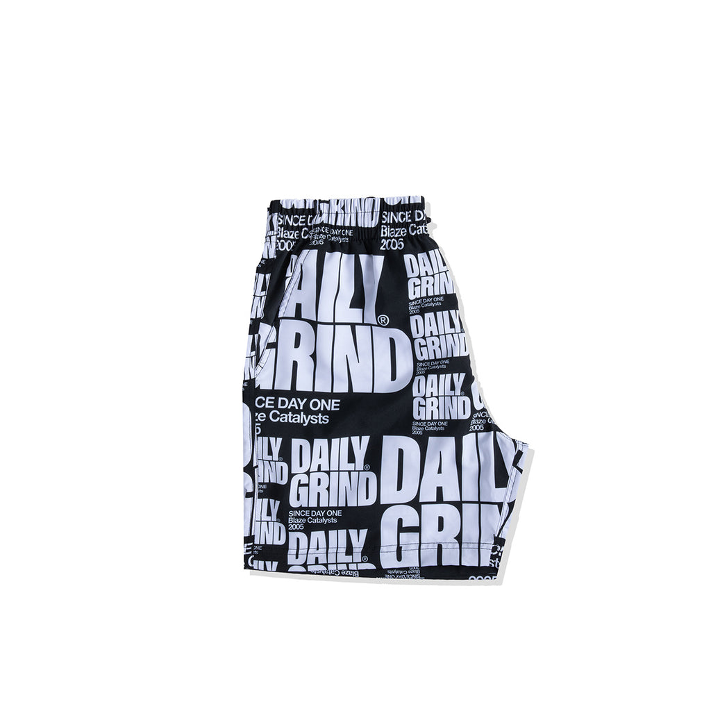 DAILY GRIND BLAZE SHORTS WHITE/BLACK