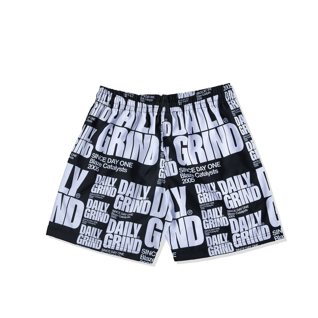 DAILY GRIND BLAZE SHORTS WHITE/BLACK