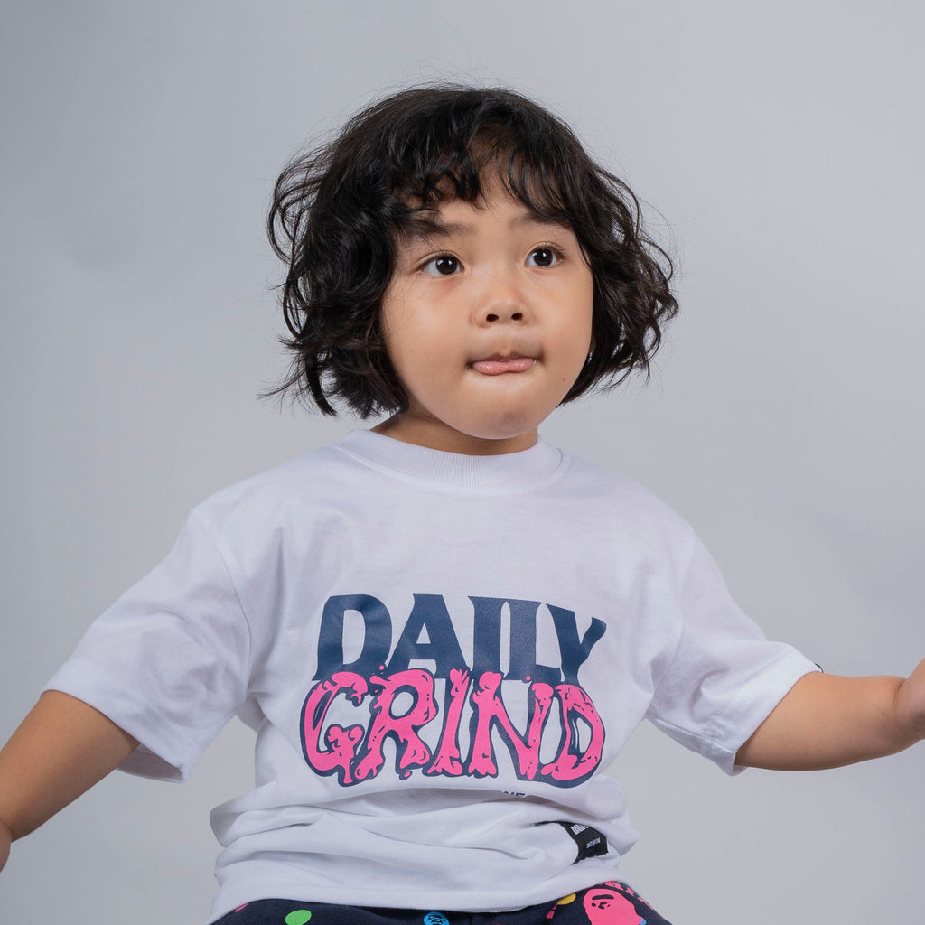 DAILY GRIND KIDS SLIME TSHIRT FOR KIDS WHITE