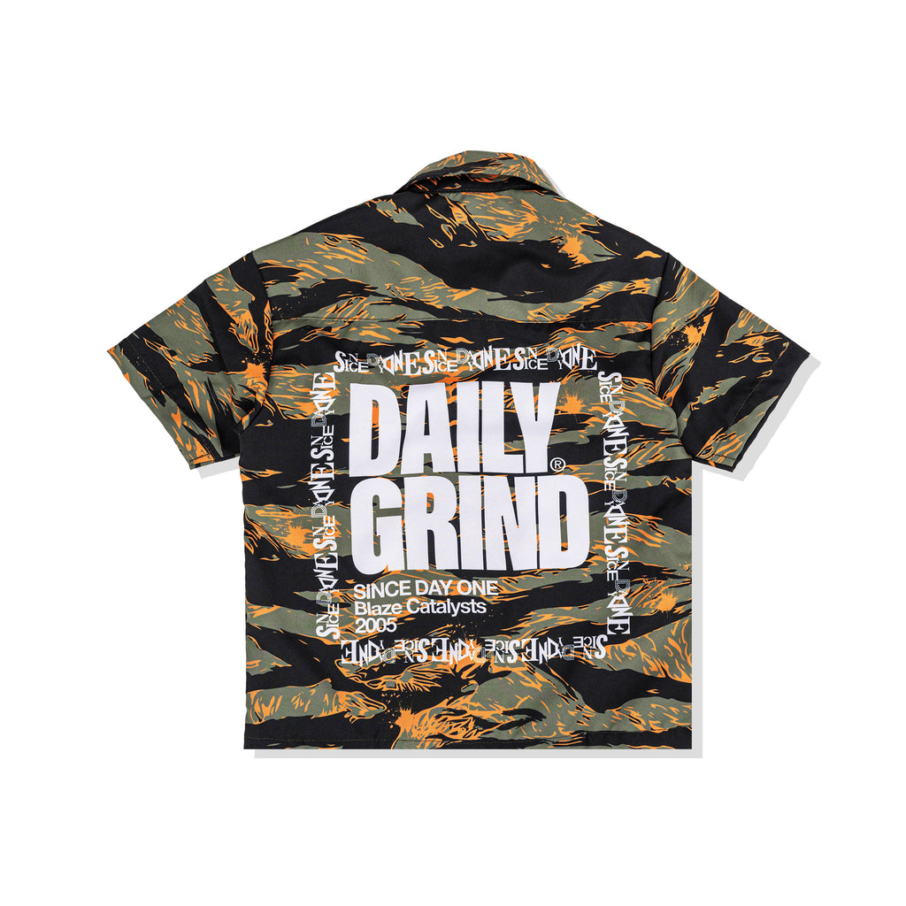 DAILY GRIND KIDS STRIDE POLO FOR KIDS TIGER CAMO