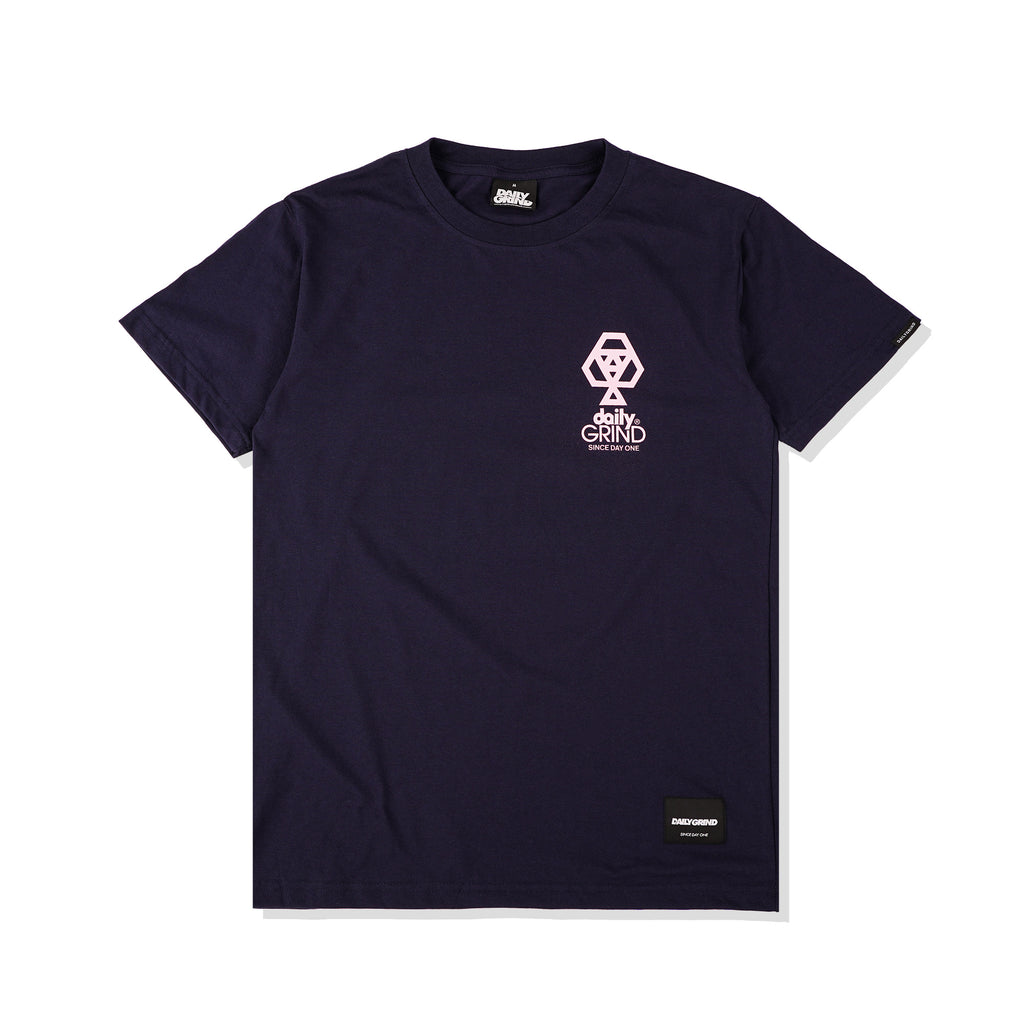 DAILY GRIND SPADES TSHIRT NAVY BLUE