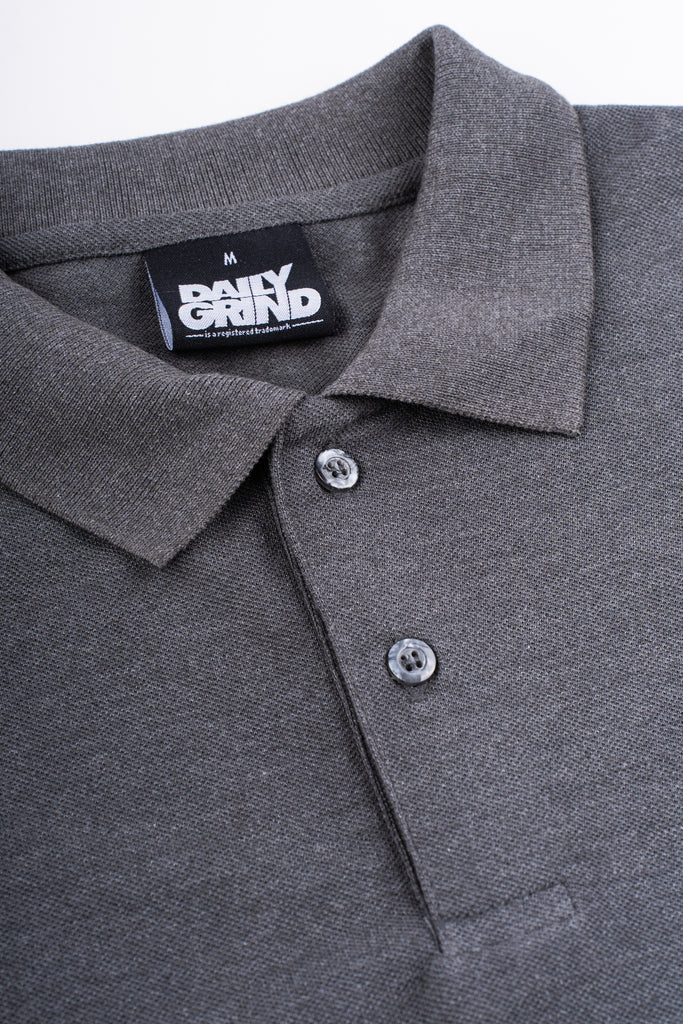 DAILY GRIND DIAMOND POLO SHIRT ACID BLACK/WHITE