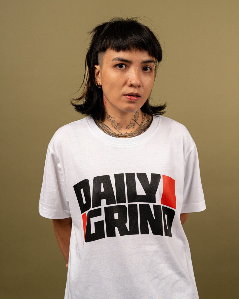 DAILY GRIND DRAFT TSHIRT WHITE