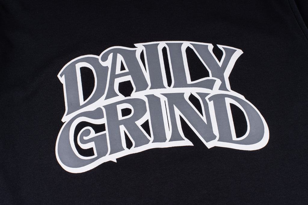 DAILY GRIND STRIP TSHIRT BLACK