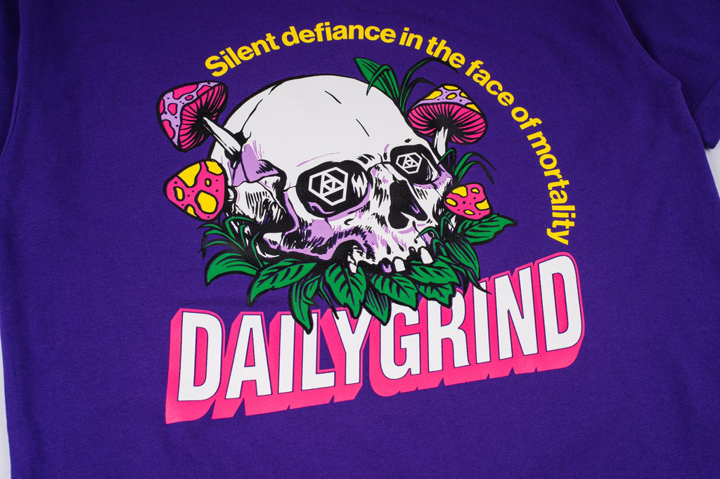 DAILY GRIND SILENT DEFIANCE TSHIRT PURPLE