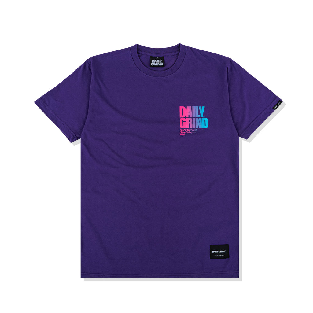 DAILY GRIND BLAZE GRADIENT TSHIRT PURPLE